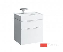 Модуль под раковину Kartell by laufen 59,5х45,5х61,5 см, глянцевый оранжевый, 2 ящика, раковина слева 4.0755.2.033.635.1 Laufen